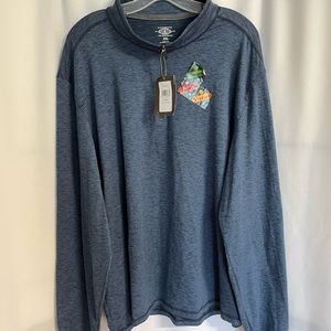 G.H. Bass & Co. Mens Quarter Zip Performance Shirt Size 2XL